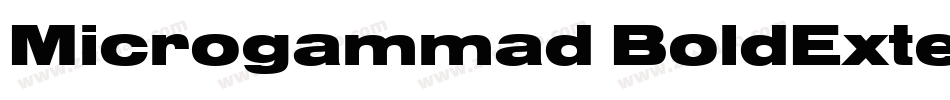 Microgammad BoldExte字体转换